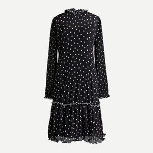 Nwt New Jcrew Pleated Womens AL427 Polka Dot Dress Sz XL